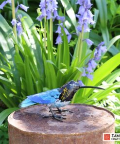 recycled metal blue sunbird