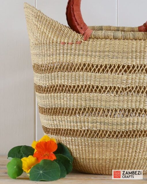 handwoven basket from Ghana