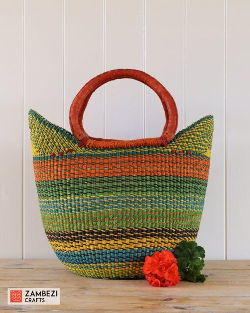 handwoven basket from Ghana