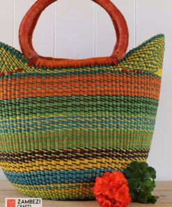 handwoven basket from Ghana