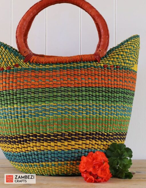 handwoven basket from Ghana