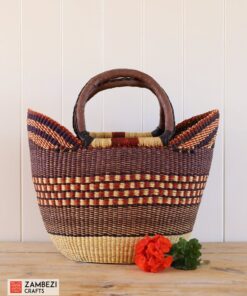 handwoven basket from Ghana