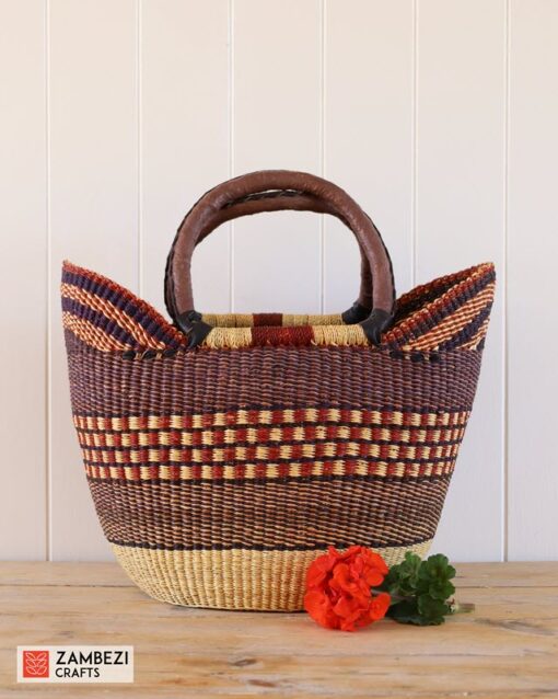 handwoven basket from Ghana