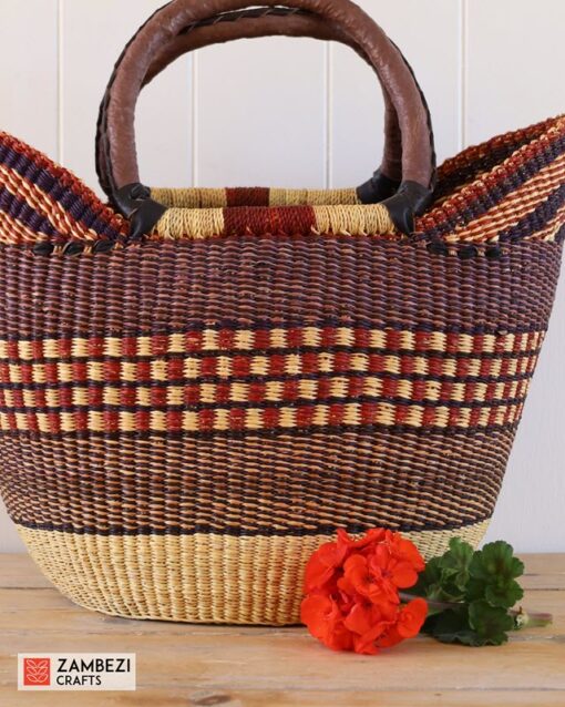 handwoven basket from Ghana