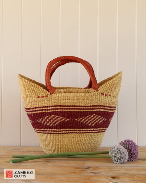 handwoven basket from Ghana