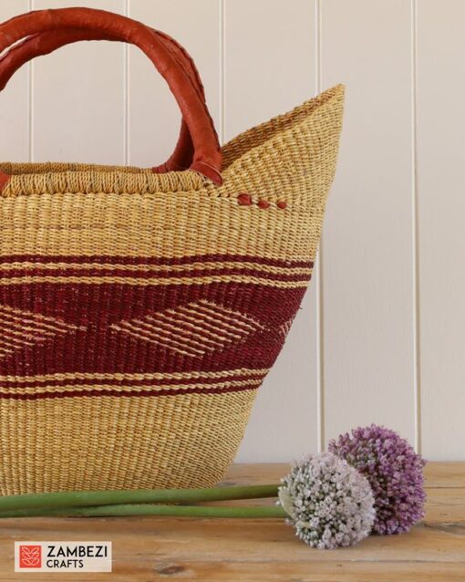 handwoven basket from Ghana