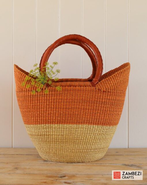 handwoven basket from Ghana