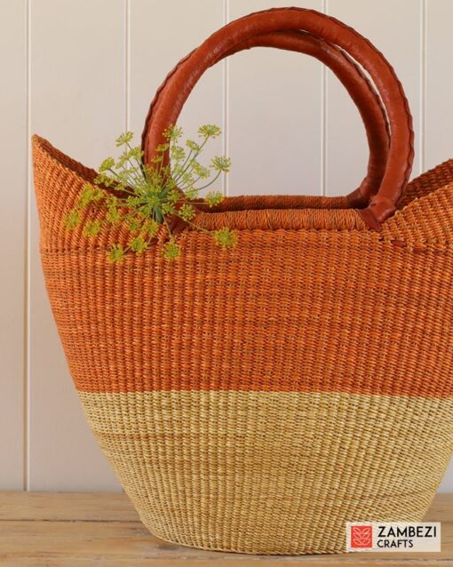 handwoven basket from Ghana