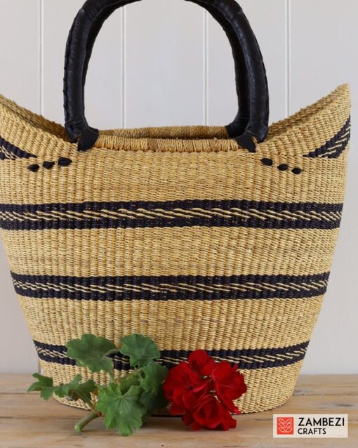 handwoven basket from Ghana