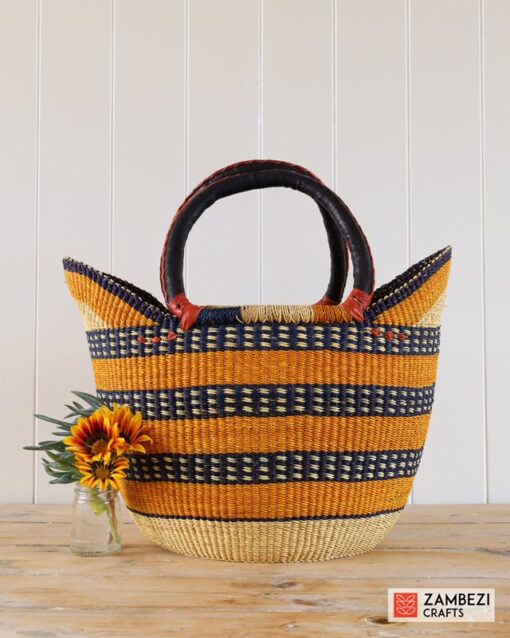 handwoven basket from Ghana