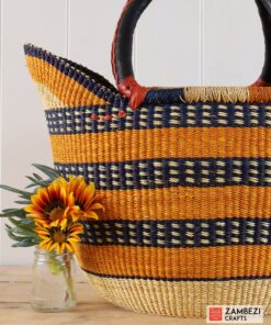 handwoven basket from Ghana