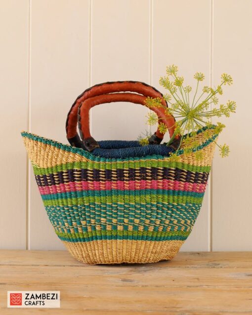 handwoven basket from Ghana