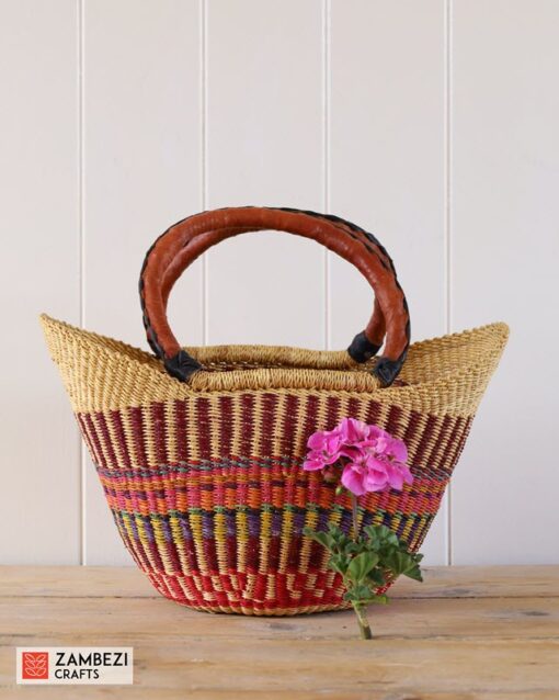 handwoven basket from Ghana