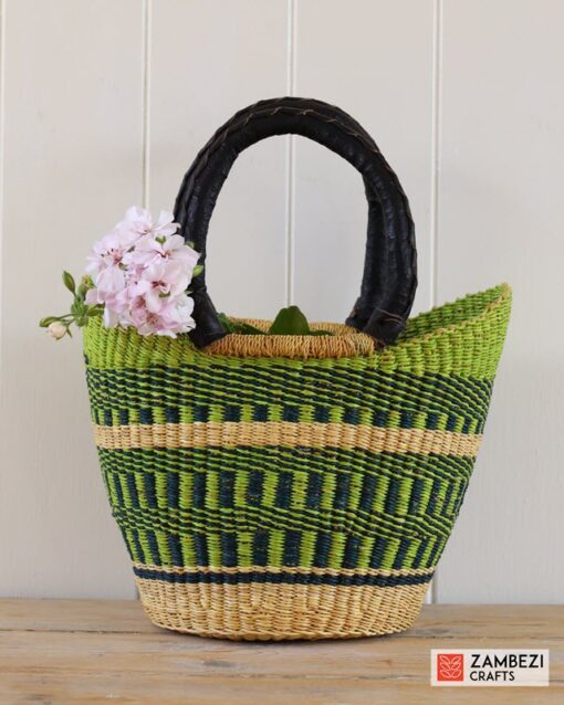 handwoven basket from Ghana