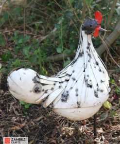 recycled metal hen