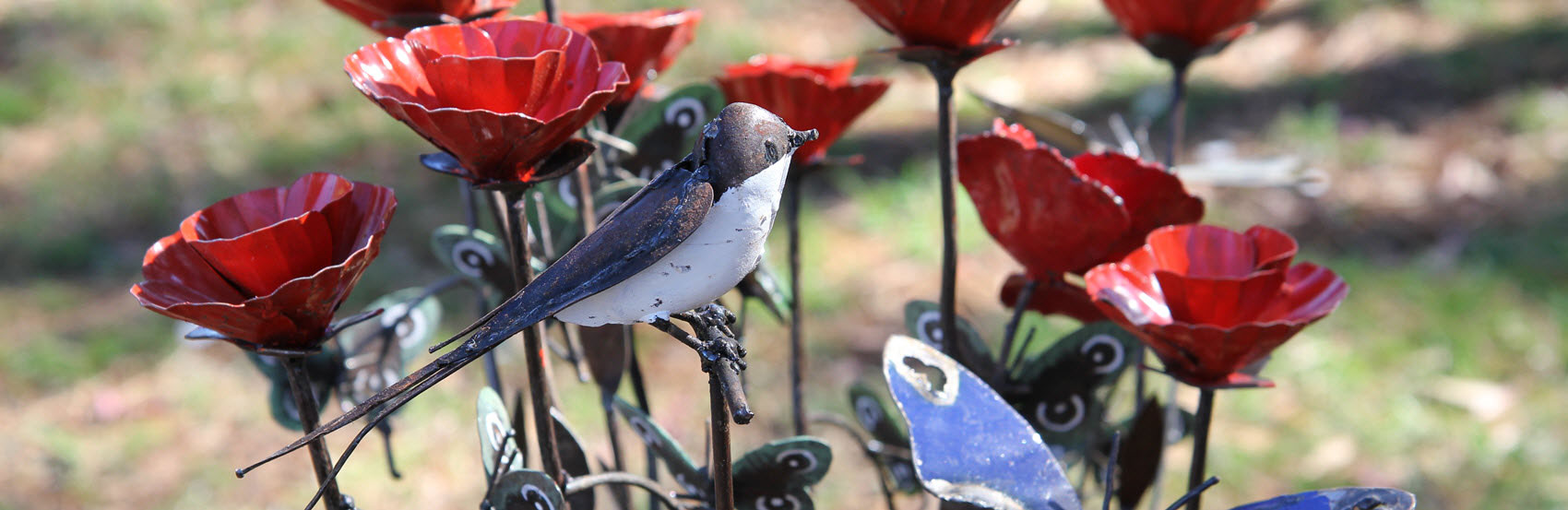 recycled metal swallow